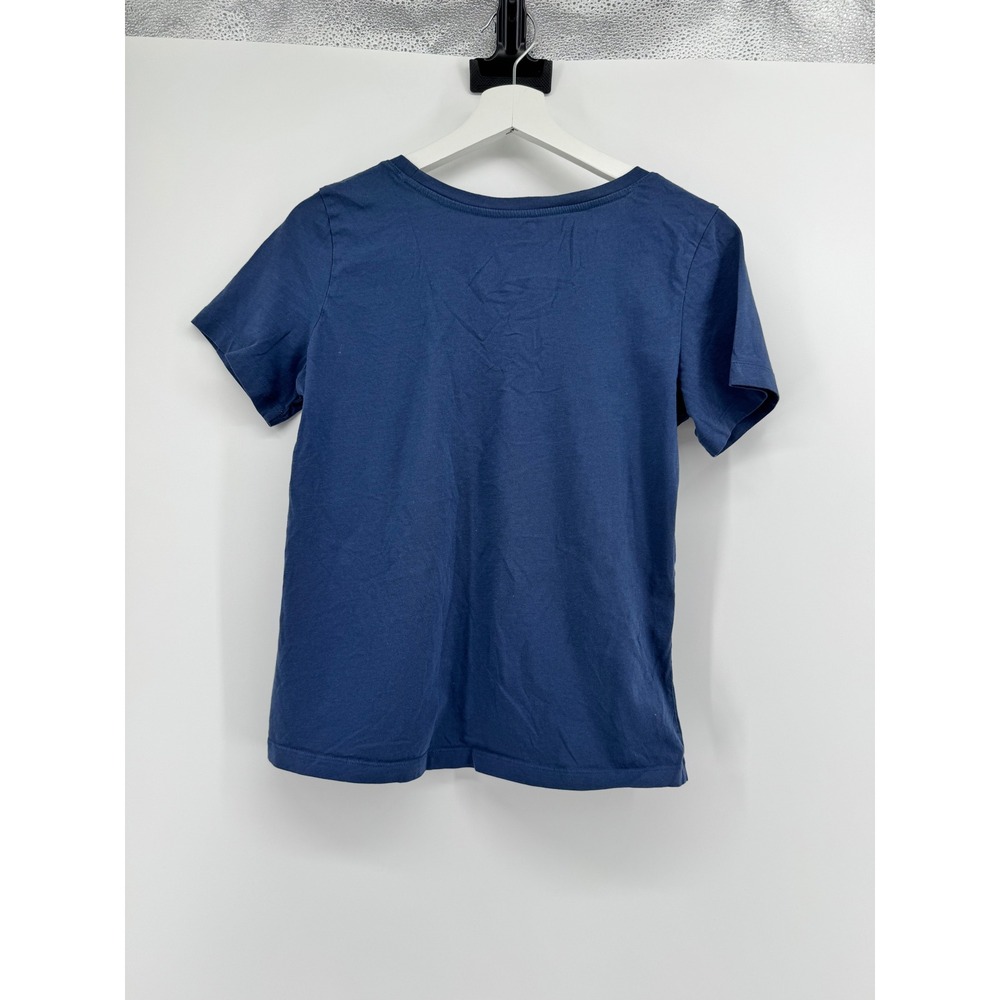 Pact Organic Cotton Scoop Neck Short Sleeve T-Shirt Navy Blue‎ Womens Small - Picture 3 of 3